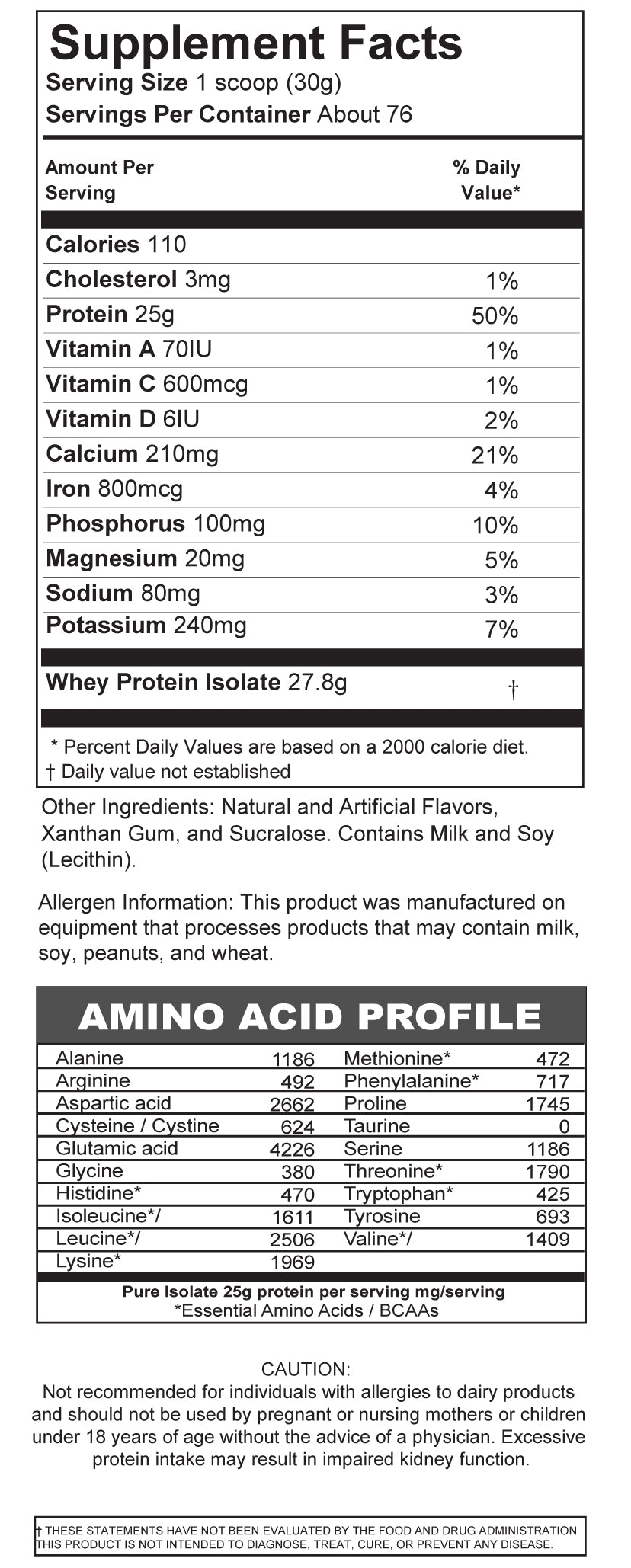 Pure Whey Protein Isolate